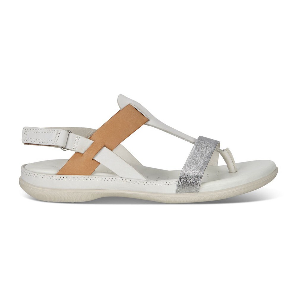 ECCO Womens Sandals White/Silver - Flash - AKN-354169